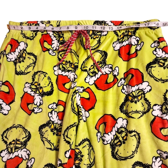 Dr. Seuss Women's The Grinch Who Stole Christmas Velour Sleep Pants - Picture 7 of 11